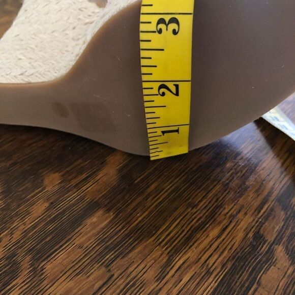 NEW Footcandy Costa Rica Rose Gold Coastal, Y2K Slingback Peep Toe Wedge - Picture 10 of 16